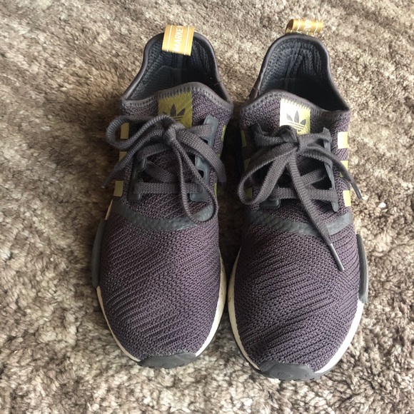 ADIDAS NMD R1 gray and gold - Picture 7 of 13
